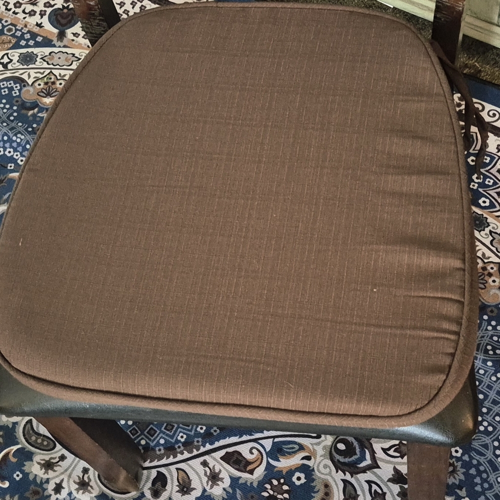 NEW Brown Seat Cushion w/Removeable Covers *6pc Set - Picture 7 of 8